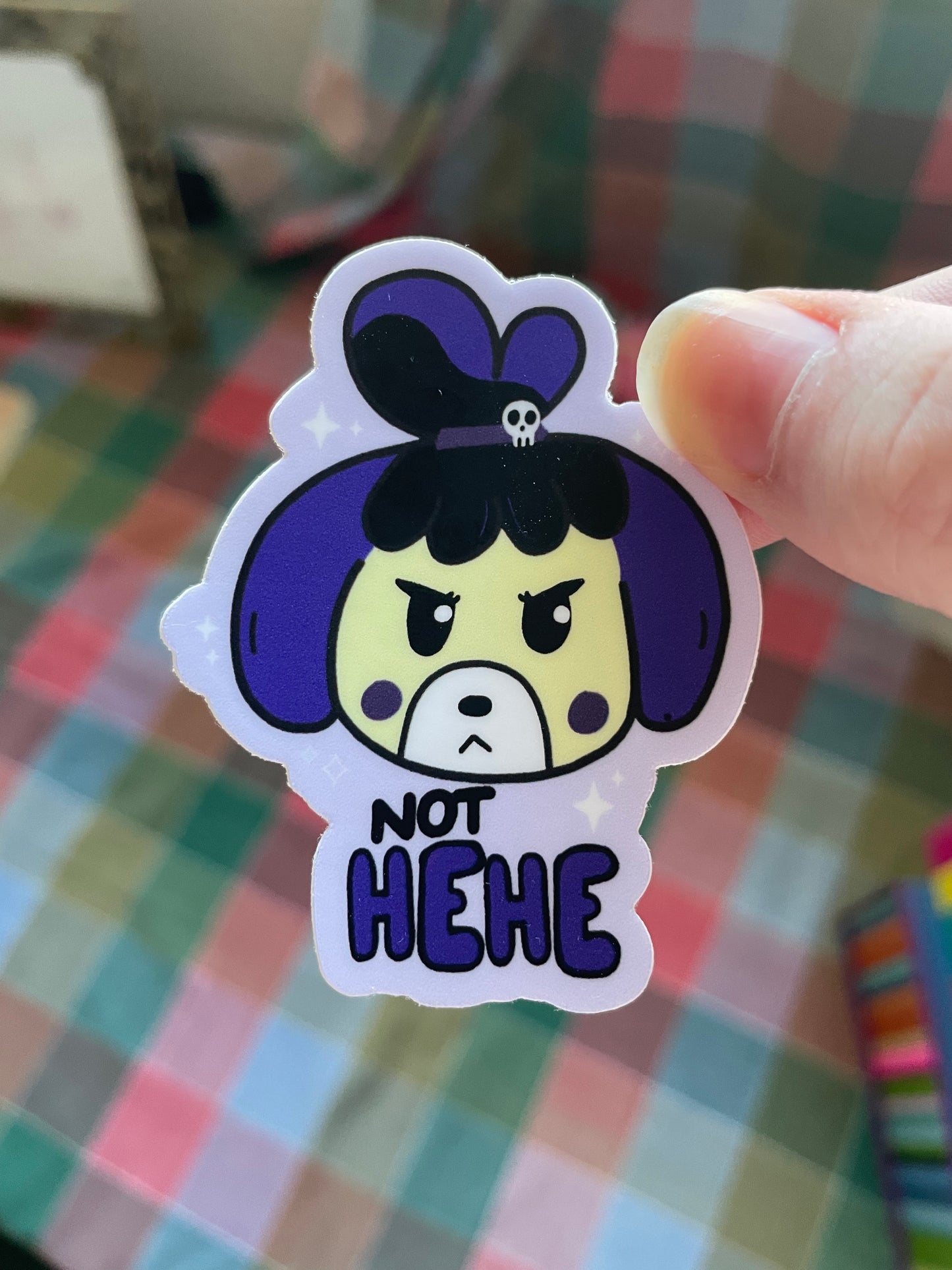 The "Not Hehe" Sticker